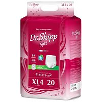 Подгузники-трусы для взрослых Dr. Skipp Light XL (Размер 4, 120-170 см.) 20 шт.