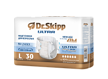 Подгузники для взрослых Dr. Skipp Ultra L, (размер 3, 100-150 см.) 30 шт.