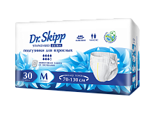 Подгузники для взрослых Dr.Skipp Standard Extra M, (размер 2, 70-130 см.) 30 шт.