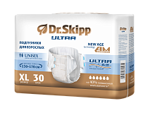 Подгузники для взрослых Dr. Skipp Ultra XL, (размер 4, 130-170 см.) 30 шт.